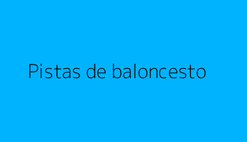 Pistas de baloncesto